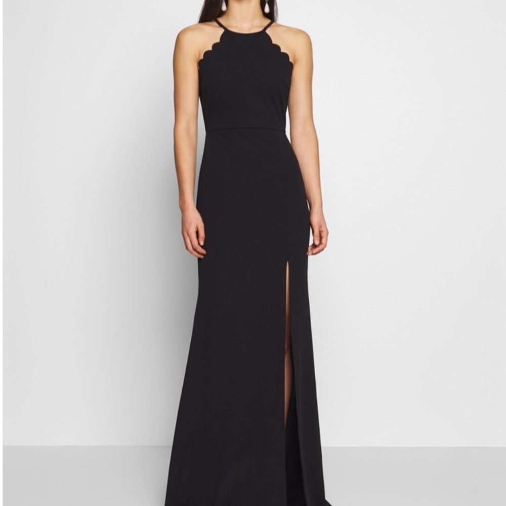 Black Floor- length Evening Gown/ Bridesmaids